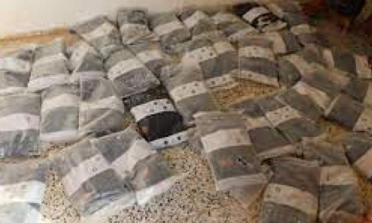 ضبط طن و485 كجم حشيش في عمران
